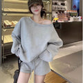 Sweet and Spicy Off-Shoulder Sweatshirt