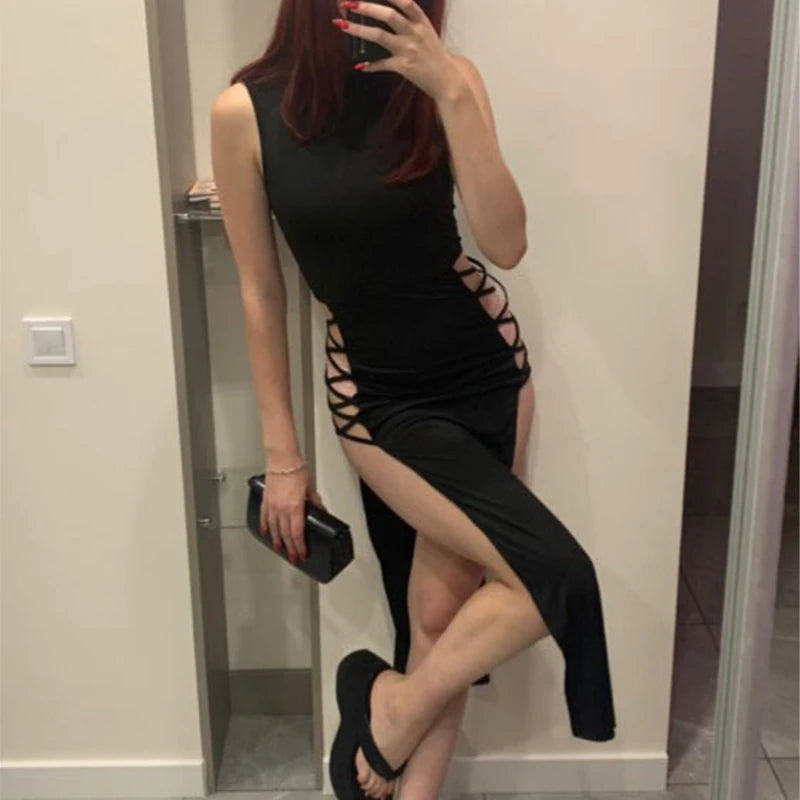 Out Til Sunrise Bandage Mini Dress