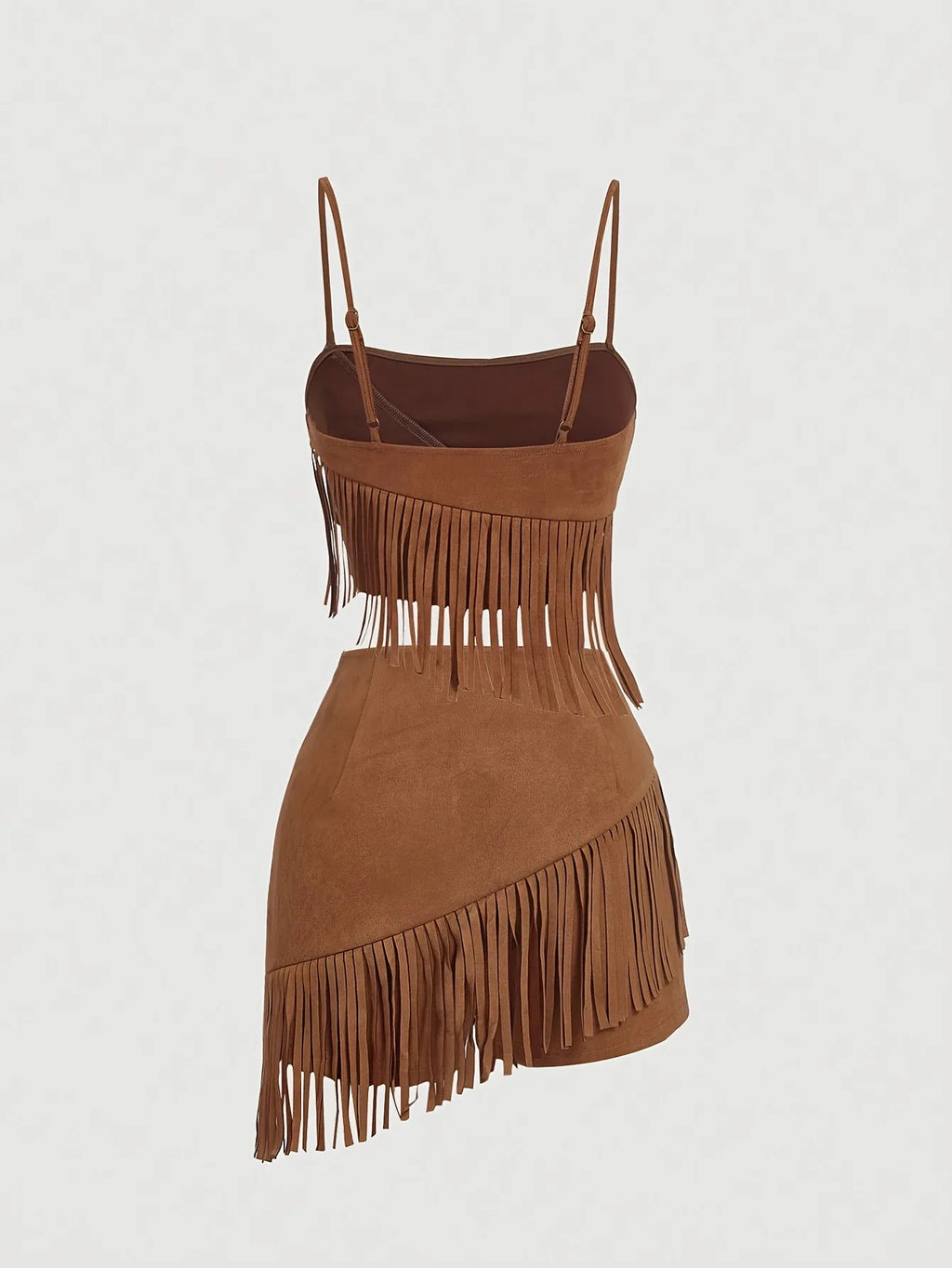 Harlow Fringe Crop Skirt Set