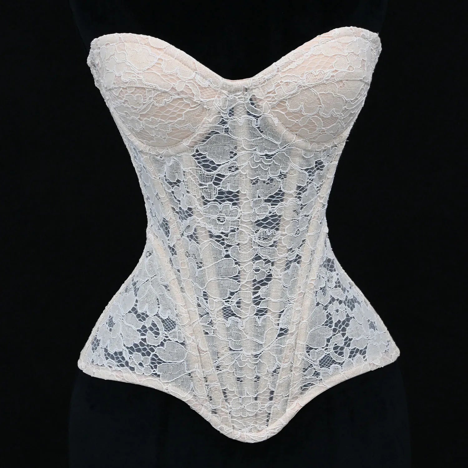 Black Lace Corset Top