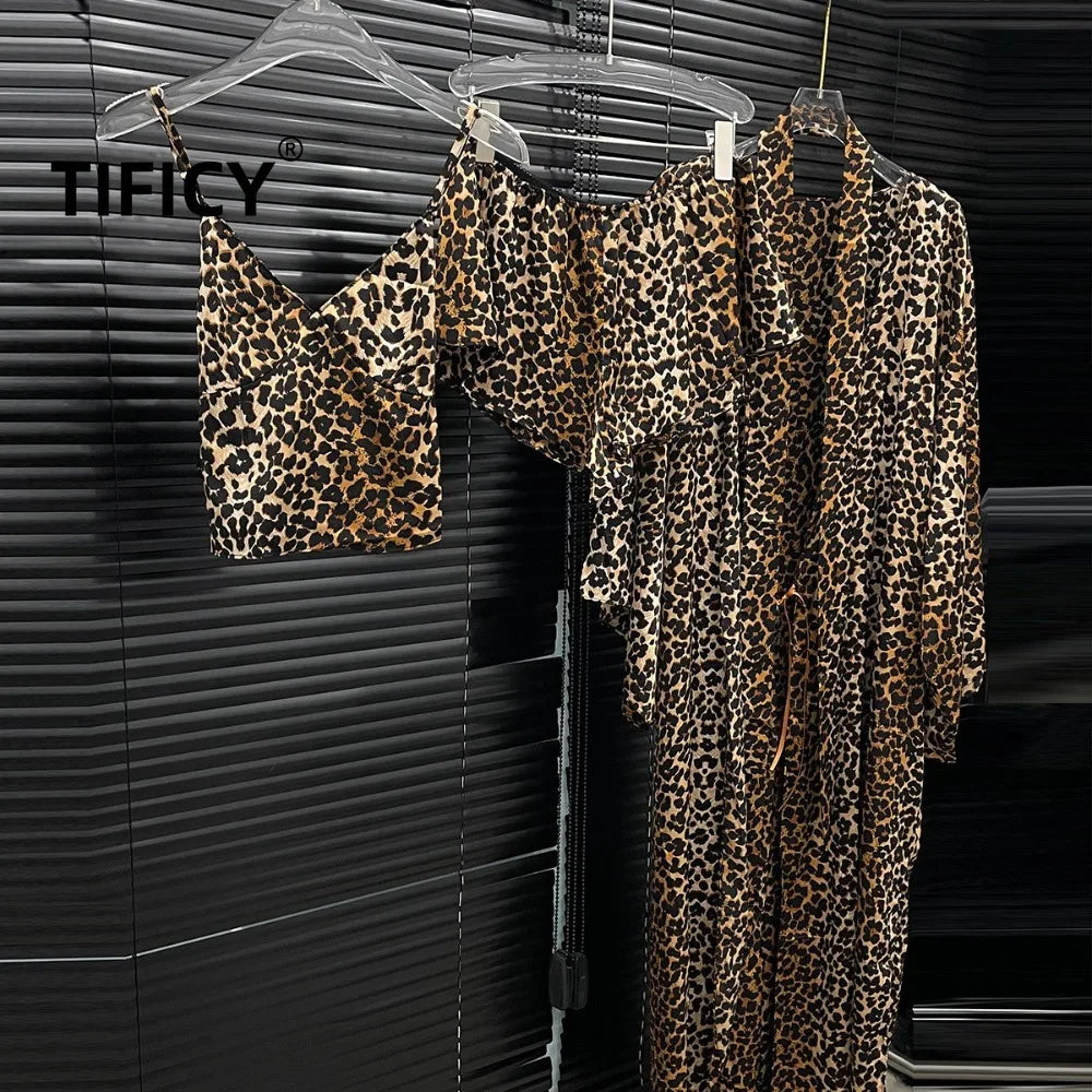 Wild Nights Leopard Lounge Set