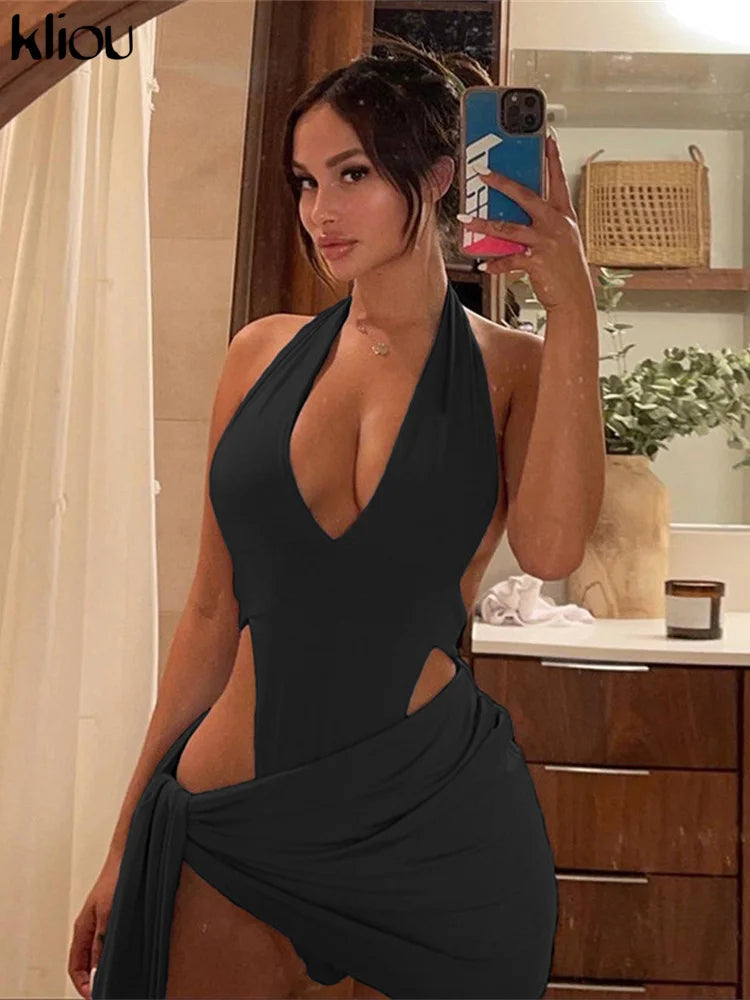 After Dark Deep-V Two-Piece Set