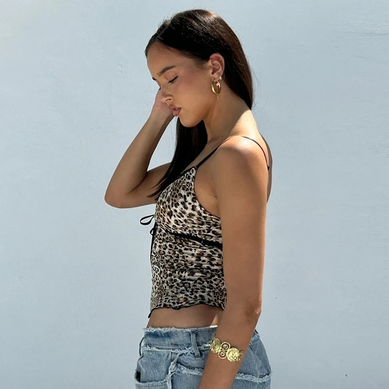 Wild Luxury Leopard Tie-Bow Cami