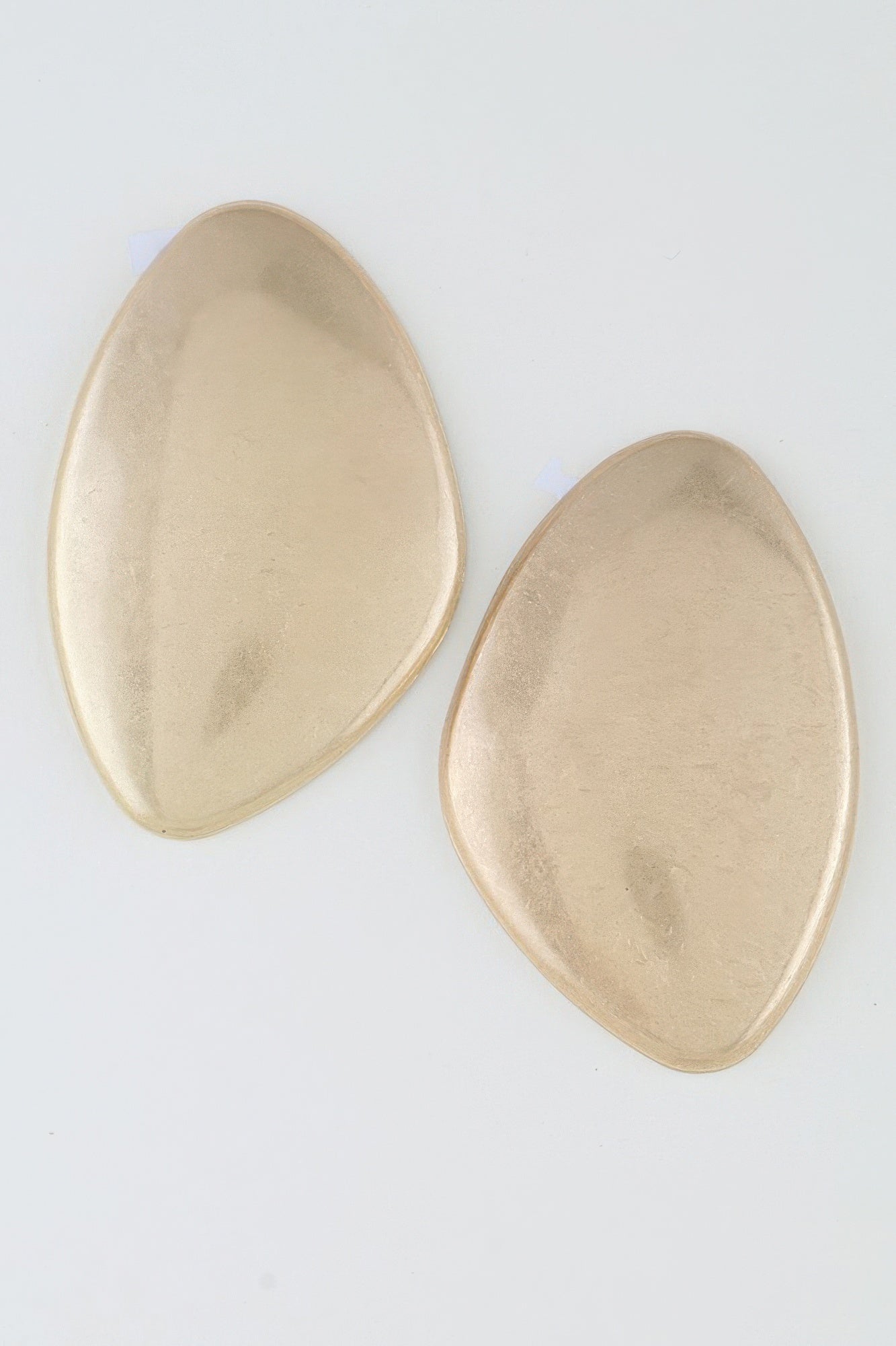 Pair of gold-tone Power Plate statement earrings