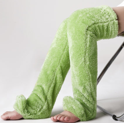 Soft Launch fuzzy over-the-knee socks source image 43