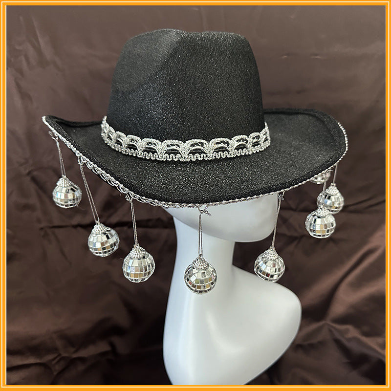 Main Event Glitter Cowboy Hat image 3 showing product color and construction