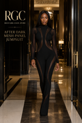 After Dark Mesh-Panel Jumpsuit RGC adult-model campaign hero