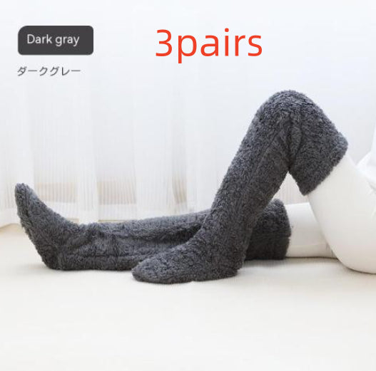 Soft Launch fuzzy over-the-knee socks source image 44