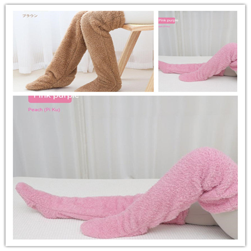 Soft Launch fuzzy over-the-knee socks source image 62