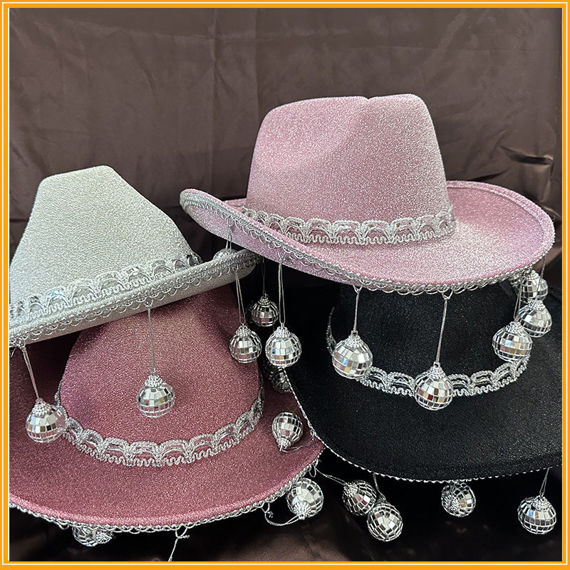 Main Event Glitter Cowboy Hat image 5 showing product color and construction