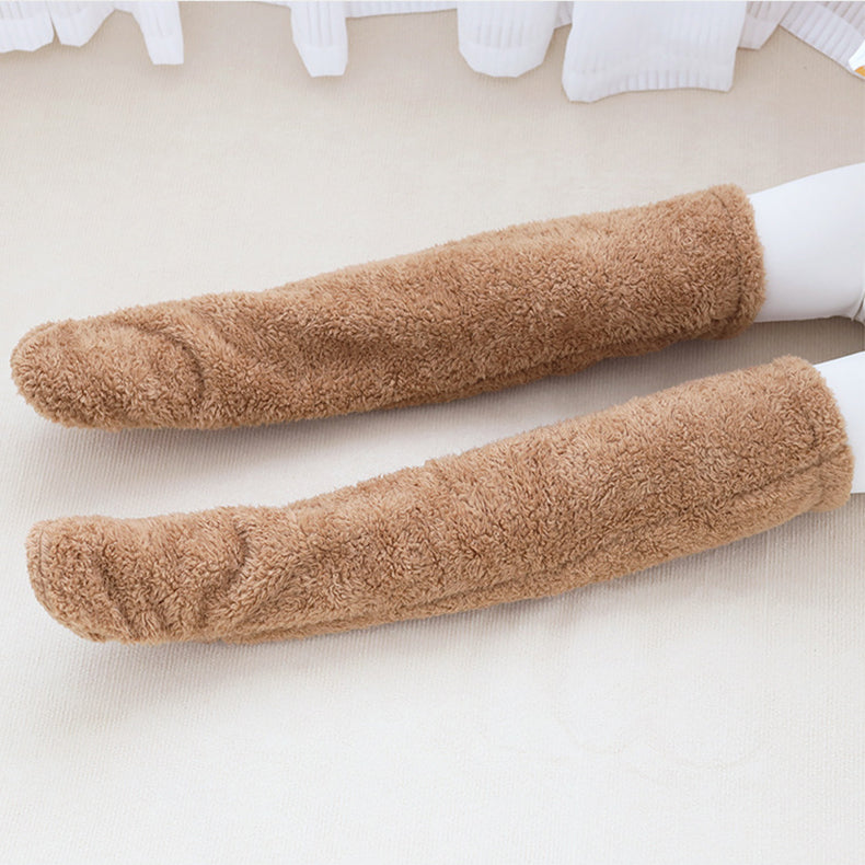 Soft Launch fuzzy over-the-knee socks source image 14