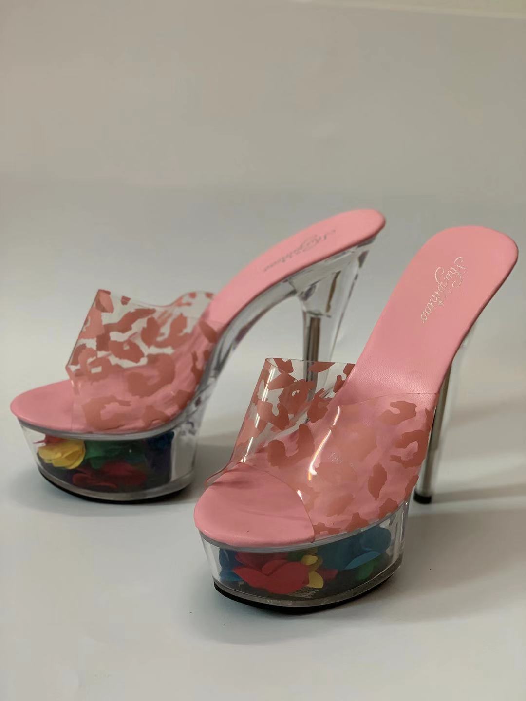 Wild Transparency Platform Mules verified supplier product view 12 of 27 showing clear platform and high stiletto construction