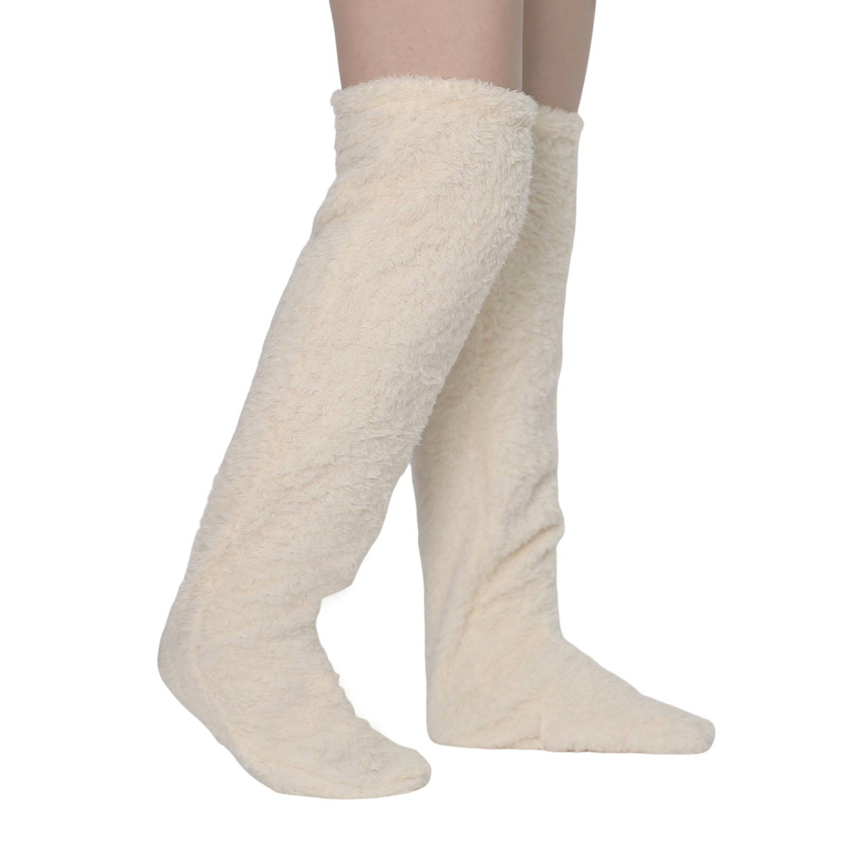 Soft Launch fuzzy over-the-knee socks source image 47