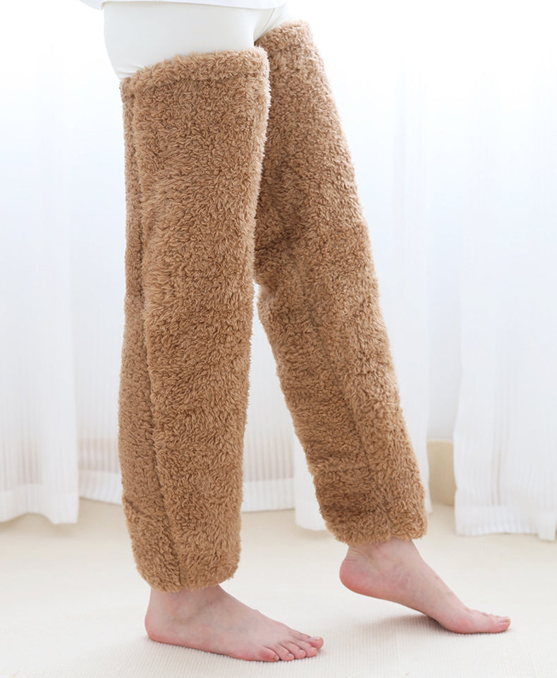 Soft Launch fuzzy over-the-knee socks source image 2