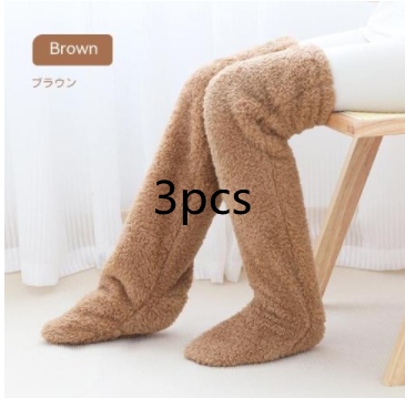 Soft Launch fuzzy over-the-knee socks source image 54
