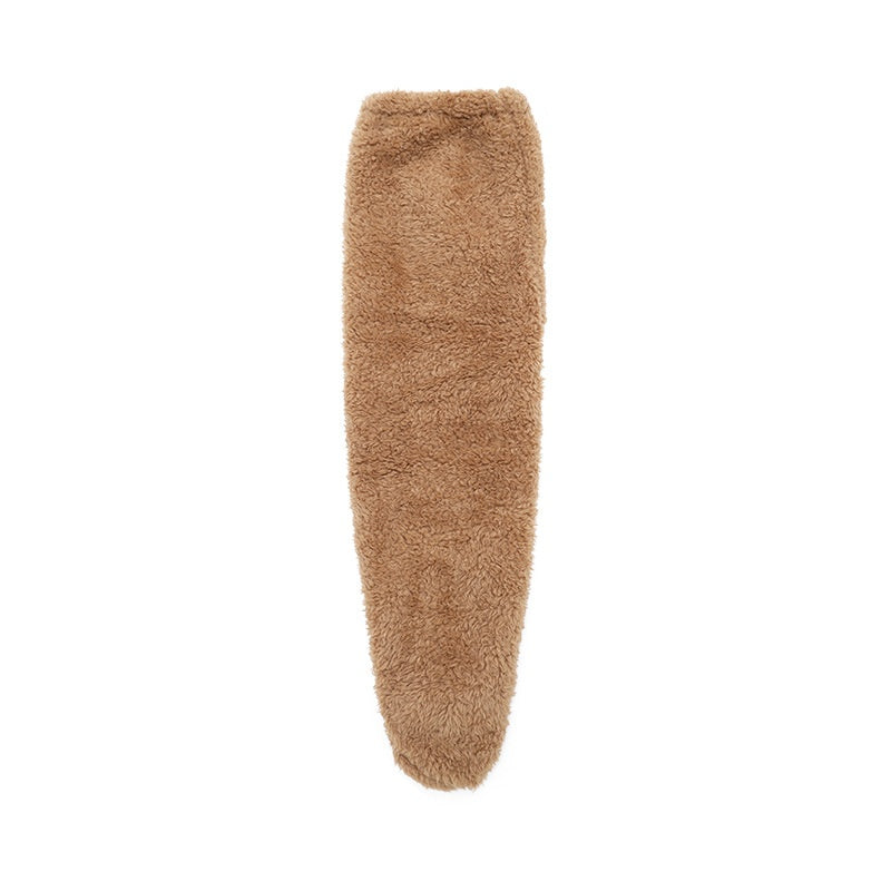 Soft Launch fuzzy over-the-knee socks source image 15