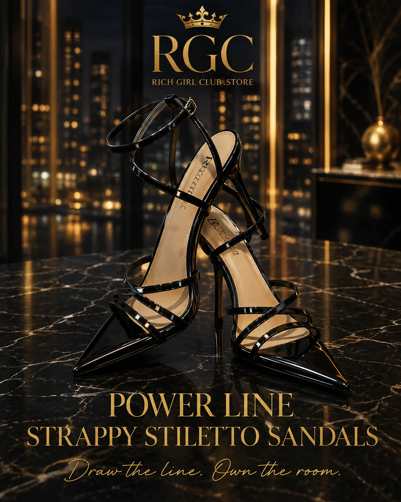Power Line Strappy Stiletto Sandals