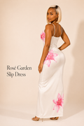 Rosé Garden Slip Dress - Back - Rich Girl Club New Arrival